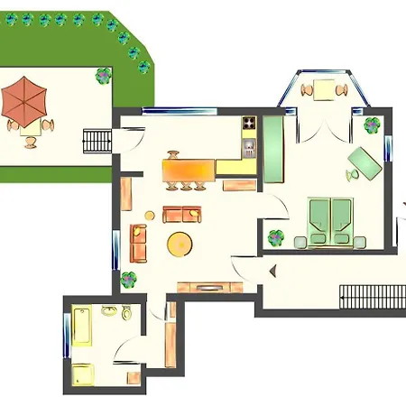 Apartment Grenzschlosschen App. 3 *